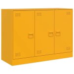 Enfilade / bahut / vitrine - rustique - buffet jaune moutarde 99 x 39 x 73 cm acier @864251 Enfilade / bahut / vitrine - rustique - buffet jaune moutarde 99 x 39 x 73 cm acier @864251