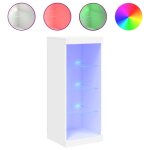 Enfilade / bahut / vitrine - rustique - buffet avec lumires led blanc 41 x 37 x 100 cm @718546