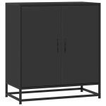 Enfilade / bahut / vitrine - rustique - buffet noir 68 x 35 x 76 cm bois dingnierie et mtal @751654 ...