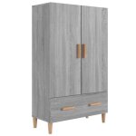 Enfilade / bahut / vitrine - rustique - buffet sonoma gris 70 x 31 x 115 cm bois ding�nierie @213994