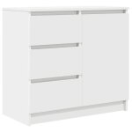 Enfilade / bahut / vitrine - rustique - buffet avec tiroir blanc 71 x 35 x 65 cm bois ding�nierie @148246 ...