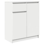 Enfilade / bahut / vitrine - rustique - buffet avec tiroir blanc 71 x 35 x 84 cm bois dingnierie @648500 ...