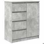 Enfilade / bahut / vitrine - rustique - buffet avec tiroirs gris b�ton 71 x 35 x 84 cm bois ding�nierie ...