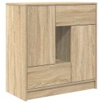 Enfilade / bahut / vitrine - rustique - buffet avec tiroirs et portes ch�ne sonoma 705 x 34 x 745 cm ...