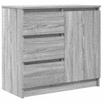 Enfilade / bahut / vitrine - rustique - buffet avec tiroir sonoma gris 71 x 35 x 65 cm bois ding�nierie ...
