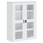 Enfilade / bahut / vitrine - rustique - dessus pour buffet viken blanc bois dingnierie @632718
