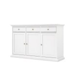 Enfilade - blanc - 3 portes + 3 tiroirs - tvilum - l 1437 x p 461 x h 917 cm Enfilade - blanc - 3 portes + 3 tiroirs - tvilum - l 1437 x p 461 x h 917 cm