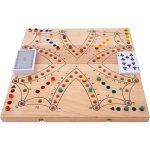 Engelhart - 350263 - jeu de tock xl en bois d?hva - coffret pliant - 4 joueurs avec cartes et pions ...