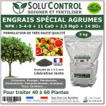 Engrais sp�cial agrumes 3 kg - solucontrol - formulation organo - minerale - citronnier oranger mandarinier ...