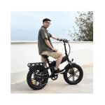 Engwe engine x noir - v�lo �lectrique pliable 20 - batterie amovible 48v13ah - autonomie 120km - vtt ...