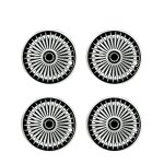 Enjoliveurs 17 pouces noir / argent la plupart des roues en fer lame de 17 pouces