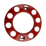 Enjoliveur de roue avant 225 rouge 10 trous universel scania daf renault iveco man mercedes volvo