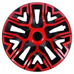 Enjoliveurs universels 14 nrm the best bicolor rouge / noir 4 pièces Enjoliveurs universels 14 nrm the best bicolor rouge / noir 4 pièces