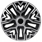 Enjoliveur universel 16 nrm the best bicolor argent / noir 1 pi�ce