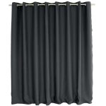 Enjoy home - rideau occultant grande largeur reglisse - 300 x 240 cm - gris fonc�