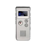 Enregistreur audio mp3 cassette hd pour confrences - 16 go argent dictaphone