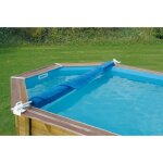 Enrouleur de b�ches de piscine ubbink - l�ger et amovible - pour piscines jusqu� 4. 7m