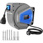Enrouleur electrique automatique - caroma - 15m + 1m 1500w ~ 3000w rallonge electrique 180  pivotant ...