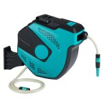 Enrouleur de tuyau darrosage r�tractable mural 20m costway - support pivotant � 180� - diam�tre 16mm ...