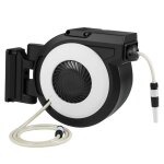 Enrouleur de tuyau darrosage r�tractable mural 30m costway - support pivotant � 180� - diam�tre 15mm ...