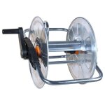 Enrouleur de tuyau mural - vidaxl - 50 m - pivotant - acier galvanis� - argent