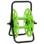 Enrouleur de tuyau vert sur pied pour tuyau de 45 m 1 2 acier
