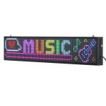 Enseigne led programmable - duoku - 99x19 cm - panneau d?affichage num�rique couleur pleine p10 - texte ...