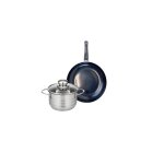 Ensemble de 1 po�le de cuisson 20 cm et 1 faitout 14 cm elo prima brillant