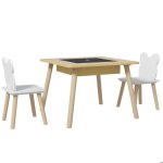 Ensemble 1 table et 2 chaise 3 pièces - aiyaplay - pour enfants avec plateau réversible espace de rangement ... Ensemble 1 table et 2 chaise 3 pièces - aiyaplay - pour enfants avec plateau réversible espace de rangement ...