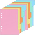 Ensemble de 10 intercalaires classeur 21x14cm pour les cahiers a5