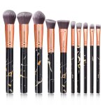 Ensemble de 10 pinceaux de maquillage en marbre pour fond de teint poudre blush m�lange fard � paupi�res ...