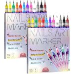 Ensemble de 12 stylos pour nail art marqueurs pour nail art am�lior�s 2025 pour ongles en gel stylos ...