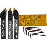 Ensemble 13pc outils de tournage cnc 16mm avec inserts carbure vnmg pour tour