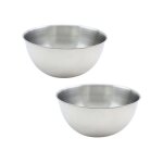 Ensemble de 2 bols  mixer en inox de 205 cm de diamtre fackelmann basic