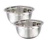 Ensemble de 2 bols � mixer en inox 24 cm de diam�tre fackelmann basic