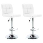 Ensemble de 2 chaises de bar / tabourets de bar - uu - blanc similicuir 40 x 47 x (90 - 111)cm vidaxl7199107 ... Ensemble de 2 chaises de bar / tabourets de bar - uu - blanc similicuir 40 x 47 x (90 - 111)cm vidaxl7199107 ...