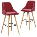 Ensemble de 2 chaises de bar / tabourets de bar - uu - rouge bordeaux velours 48 x 55 x 106cm vidaxl6100174 ... Ensemble de 2 chaises de bar / tabourets de bar - uu - rouge bordeaux velours 48 x 55 x 106cm vidaxl6100174 ...