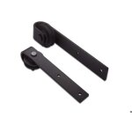 Ensemble de 2 galets de suspension - apex - g6956 - tc102631 - noir - coulissant - 29 cm x 7 cm