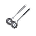 Ensemble de 2 louches fackelmann en inox de 32 cm elemental