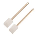 Ensemble de 2 maryses de ptisserie de cuisine - fackelmann - manche en rsine - 52 cm