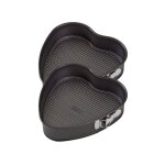 Ensemble de 2 moules � g�teau c?ur avec charni�re 27 x 25 cm zenker special creative