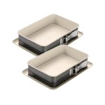 Ensemble de 2 moules � g�teau c�ramique et plat four 28 x 18 cm dr oetker back trend