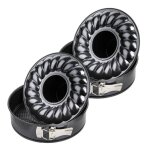 Ensemble de 2 moules � manqu� et � savarin double fond 24 cm zenker black metallic