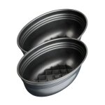 Ensemble de 2 moules à pain ovale 26 x 16 cm zenker black metallic Ensemble de 2 moules à pain ovale 26 x 16 cm zenker black metallic