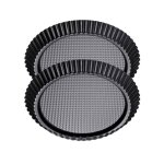 Ensemble de 2 moules � tarte renvers�e 28 cm zenker black metallic