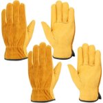 Ensemble de 2 paires de gants de travail rsistants gants professionnels anti coupure pour construction ...
