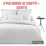 Ensemble 2 pieces 1 couette blanche 220 x 240 cm 450 grammes + housse de couette blanche 220 x 240 cm ... Ensemble 2 pieces 1 couette blanche 220 x 240 cm 450 grammes + housse de couette blanche 220 x 240 cm ...