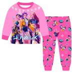 Ensemble 2 pices pyjama pour garons et filles kpop huntrix shirt et pantalon tenue rumi mira zoey pour ...