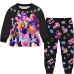 Ensemble 2 pièces pyjama pour garçons et filles kpop huntrix shirt et pantalon tenue rumi mira zoey pour ... Ensemble 2 pièces pyjama pour garçons et filles kpop huntrix shirt et pantalon tenue rumi mira zoey pour ...