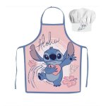 Ensemble 2 pi�ces tablier de cuisine enfant lilo et stitch aloha num�ro darticle : jfk038499